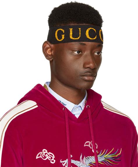black gucci headband men's